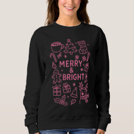 Rosa jul Doodle | Helgdag Joy T Shirt