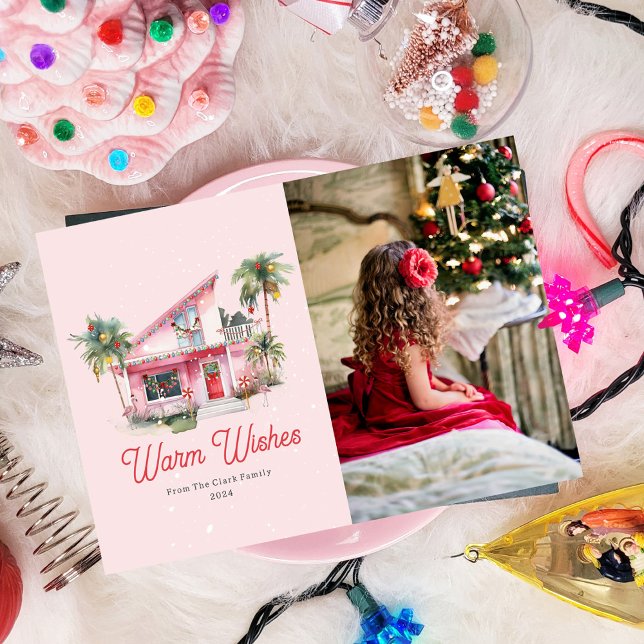 Rosa jul för 2000-talet inbjudningar (Skapare uppladdad)