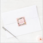 Rosa Jul Girl Baby Shower Fyrkantigt Klistermärke<br><div class="desc">Lägg till en festlig beröring till din babydusch med den här förtjusande Rosa jultjejen-klistermärket! Perfekt för favoritsäckar eller dekorfärger. Den här söta designen har ett rosa helgdag som är roligt och charmerande för att fira flicka. Matchande objekt i vår butiks Cava party-design</div>