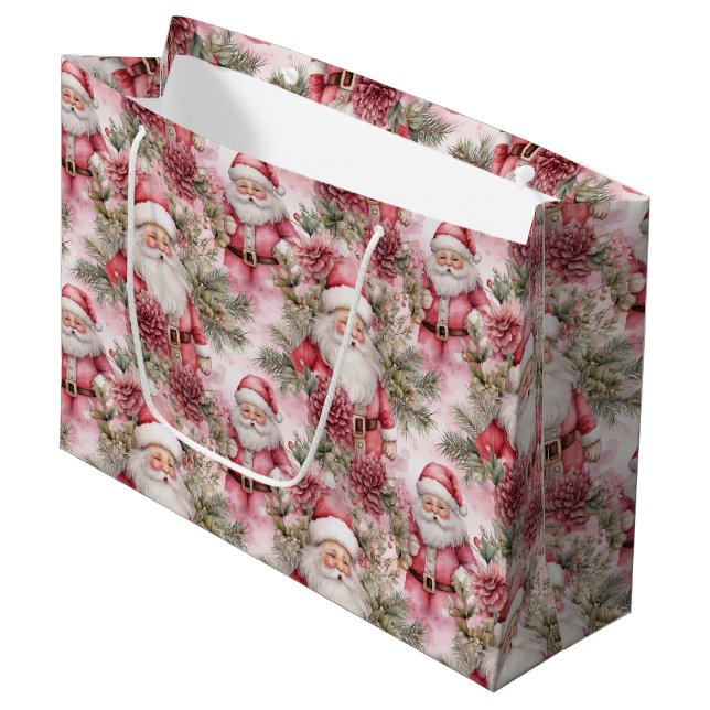 Rosa jul Jultomten (Framsidan Vinklad)