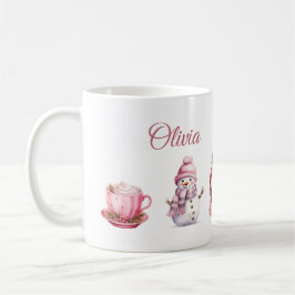 Rosa jul kaffemugg