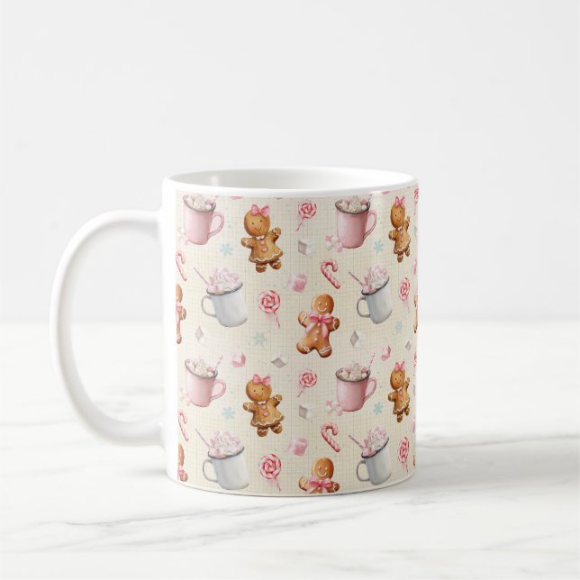 Rosa jul  kaffemugg (Vänster)