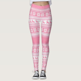 Rosa jul leggings