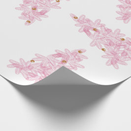 Rosa Jul Modern Helgdag Träd Presentpapper