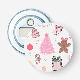 Rosa jul Mönster Flasköppnare