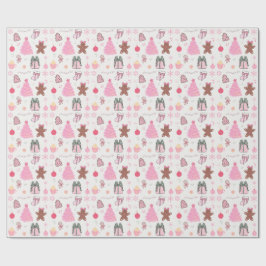 Rosa jul Mönster Presentpapper