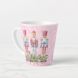 Rosa jul Nutcracker Latte Mugg