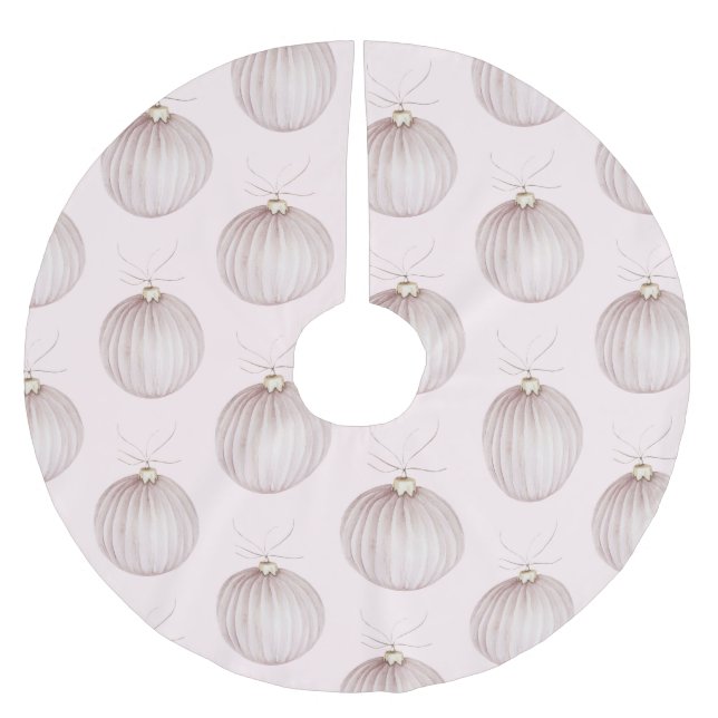  Rosa Jul Ornament Coffee Mugg Julgransmatta Borstad Polyester (Framsidan)