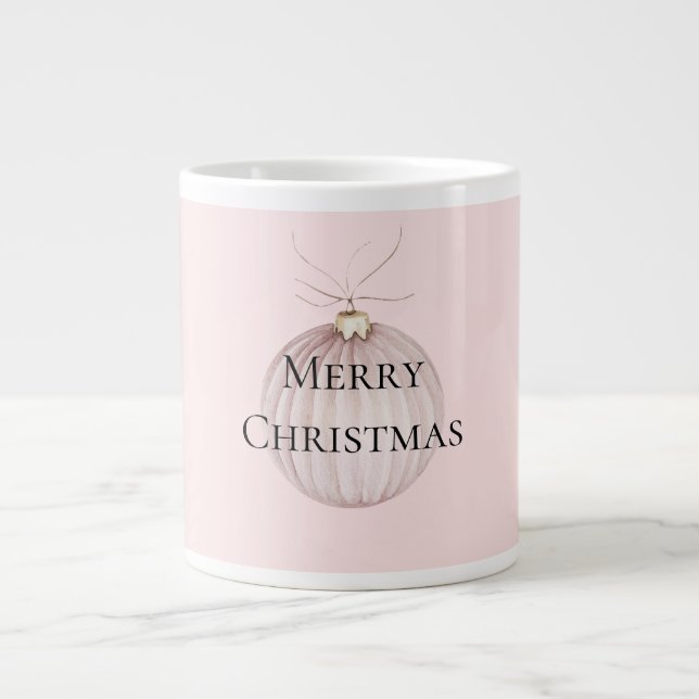  Rosa Jul Ornament Coffee Mugg Jumbo Mugg (Framsidan)