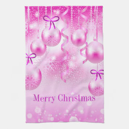 Rosa Jul Ornament Kitchen Towels Kökshandduk