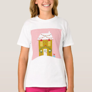 Rosa jul Party Barns födelsedag Helgdag T Shirt