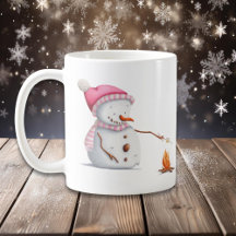 Rosa Jul Snögubbe Rostmarmelad