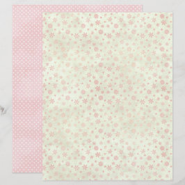Rosa jul Söt Pastell Scrapbookpapper
