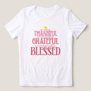 Rosa Jul - tack och välsignelse T Shirt