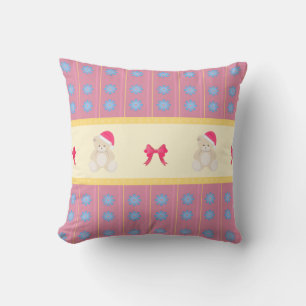 Rosa Jul Teddy Pillow Kudde