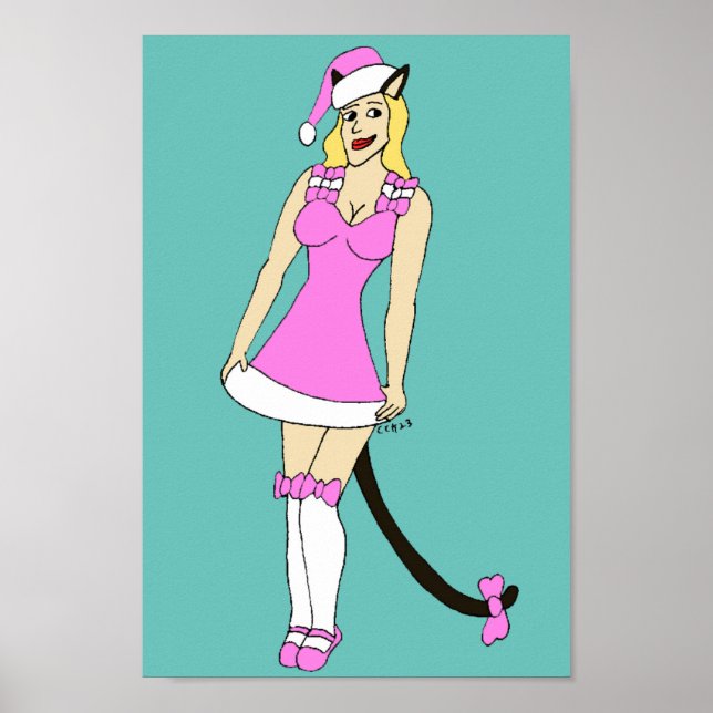 Rosa Julcatgirl Poster (Framsidan)