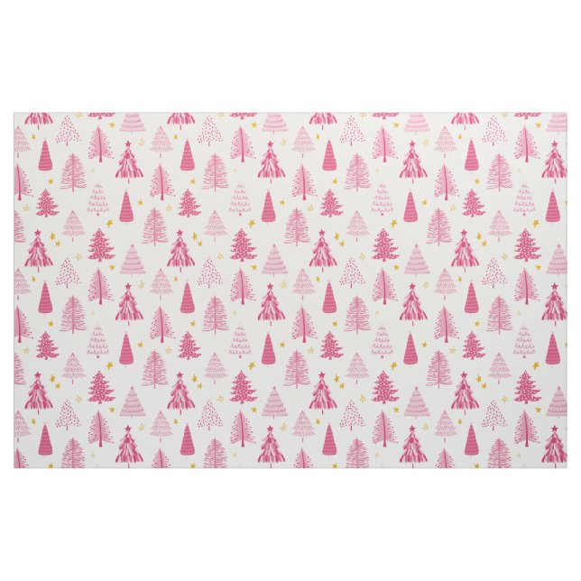Rosa julgräd tyg (Fat Quarter)