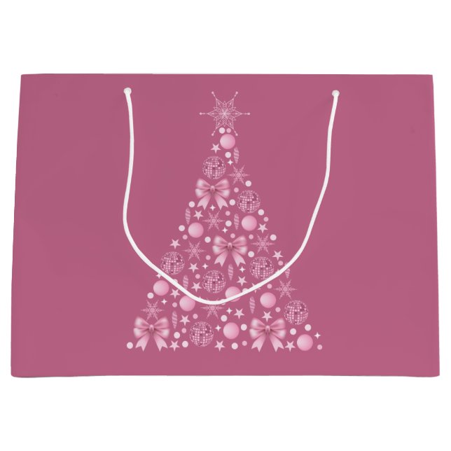 Rosa Julgran Gift Bag (Framsidan)