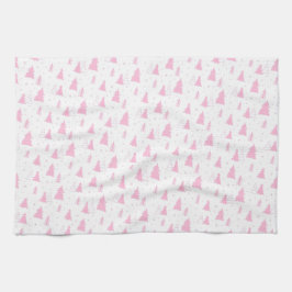 Rosa Julgran Mönster kökshanddukar för 