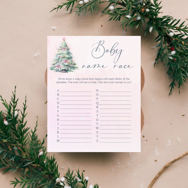 ROSA JULGRAN NAMN BABY TÄVLING i (Skapare uppladdad)