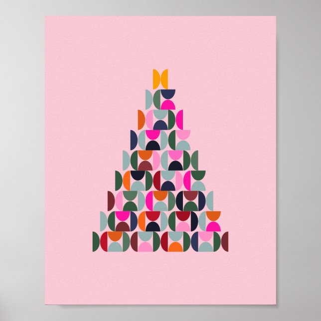 Rosa Julgran Poster (Framsidan)