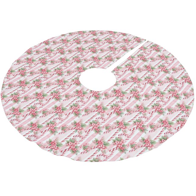 Rosa Julgran Skirt Julgransmatta Borstad Polyester (Vinklad)