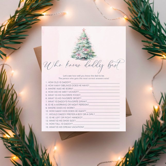 Rosa julgran som känner pappa bäst (Skapare uppladdad)