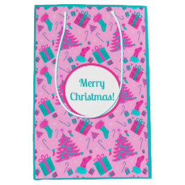 Rosa Julgran som lagrar candy cane presenter