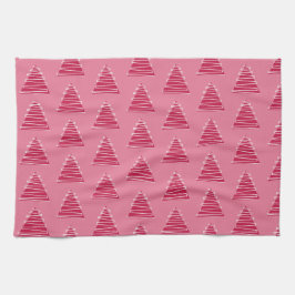 Rosa Julgranar kökshandduk