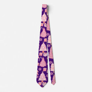 Rosa Julgranar Mönster D Lila BG Slips