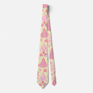 Rosa Julgranar Mönster L Gult BG Slips