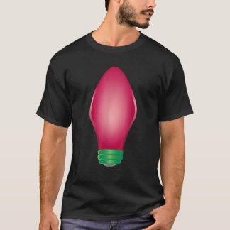 Rosa julgransbelysning t shirt
