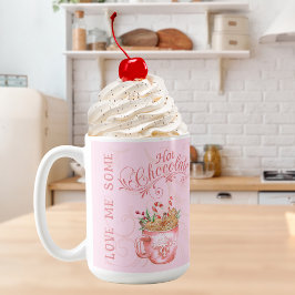 Rosa JulHett Chocolate Mugg