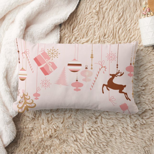 Rosa julikoner Decorative Lumbarkudde (Filt)