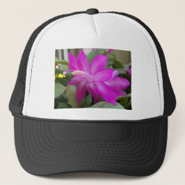 Rosa Julkaktus-blomning Truckerkeps