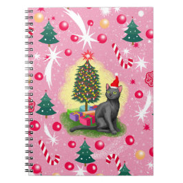 Rosa julklapp anteckningsbok