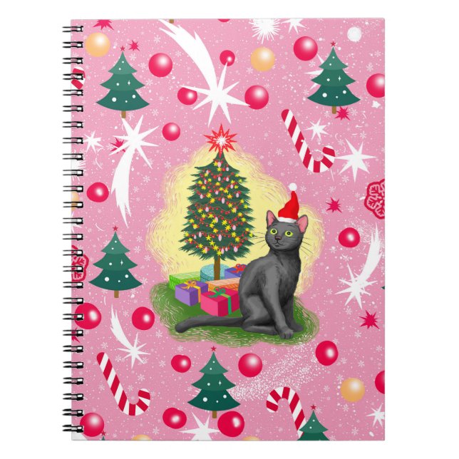 Rosa julklapp anteckningsbok (Framsidan)