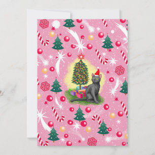 Rosa julklapp inbjudningar