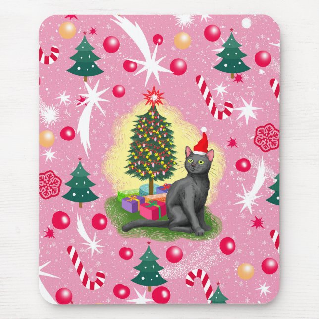 Rosa julklapp musmatta (Framsidan)