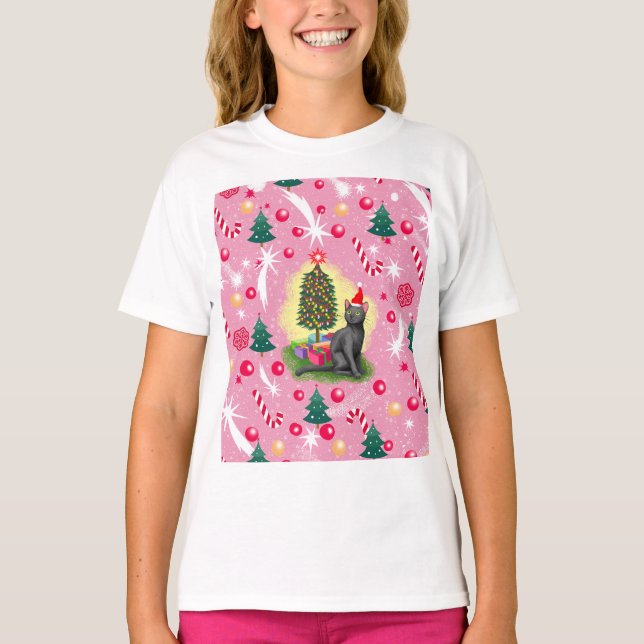 Rosa julklapp t shirt (Framsida)