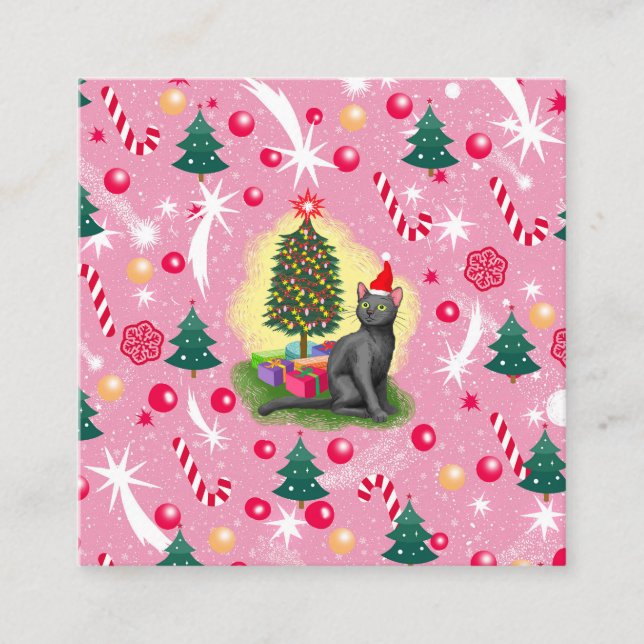 Rosa julklapp tilläggskort (Framsida)