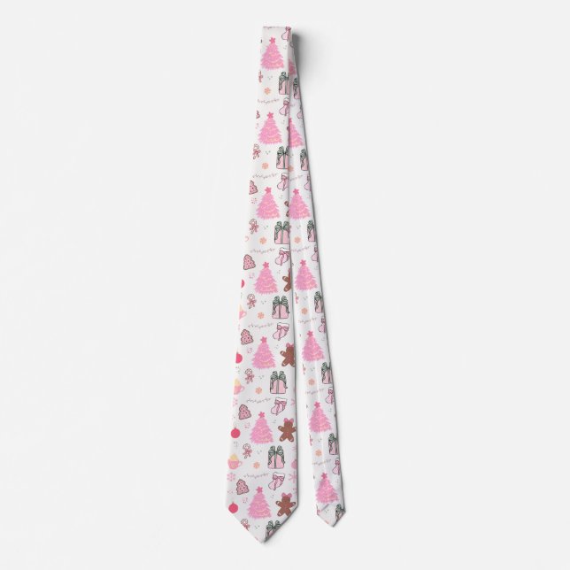  Rosa julmönster Slips (Framsida)