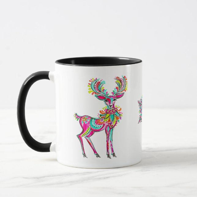 Rosa julren Gay Rainbow Estetik Mugg (Vänster)