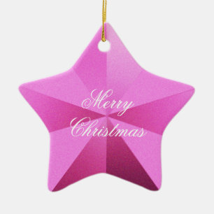 Rosa julstjärna Ornament Anpassade