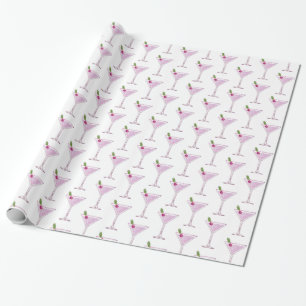 Rosa julstjärt presentpapper