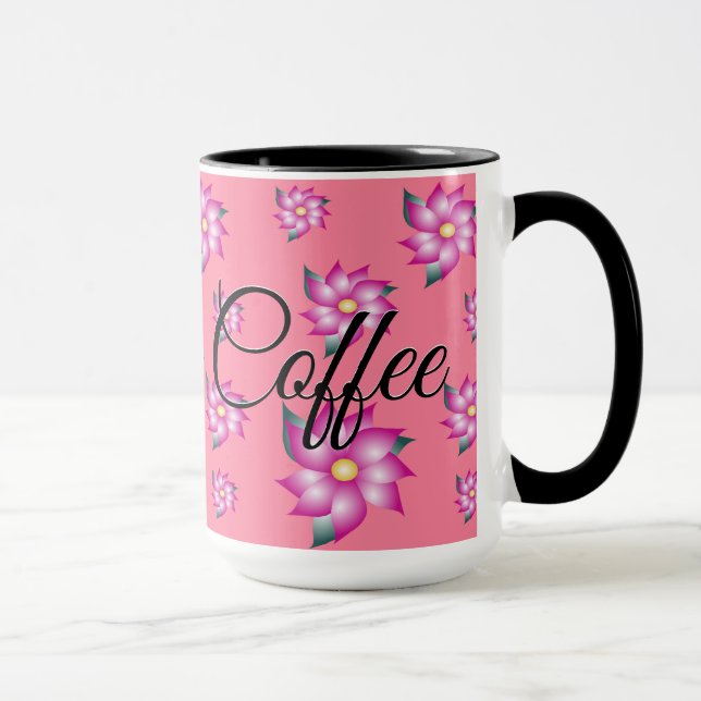 Rosa Kaffe Kopp (Höger)