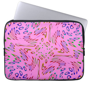 Rosa Kaleidoscope Laptop Fodral