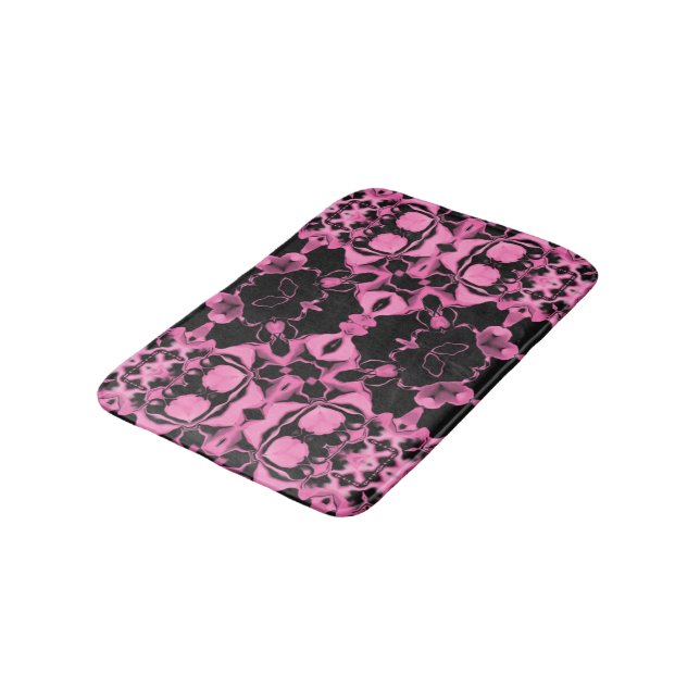 Rosa Kaleidoskop w/Black Badrumsmatta (Vinklad)