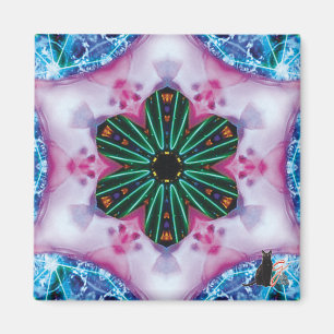 Rosa Kalejdoskop Magnet