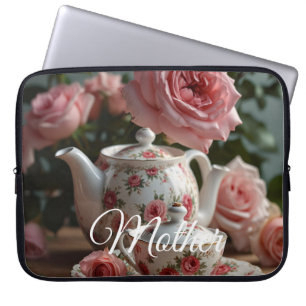 Rosa Kålros Tea  Laptop Fodral